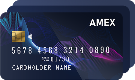 Mockup of an AMEX card