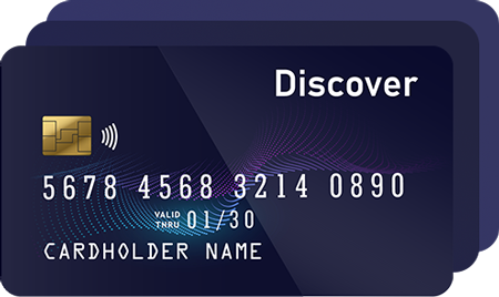 Mockup of a Discover card